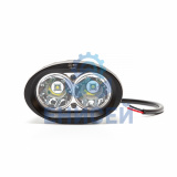 Фара рабочая LED AE20OV-HC направл. свет, 2 диода, 20W, 12/24V овальный корп. (96*71*80) (Оригинал)