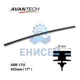 Сменная резинка щетки стеклоочистителя Avantech серии AERODYNAMIC 425мм ( 17'' ) (кратность 10шт.) Сменная резинка щетки стеклоочистителя Avantech серии AERODYNAMIC 425мм ( 17'' ) (кратность 10шт.)