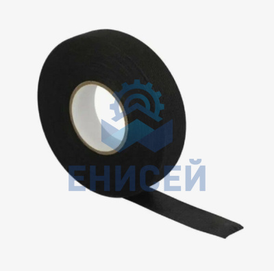 Изолента 19мм х 25м черн. на флисовой основе 19х25 black PET FLEECE (Оригинал)